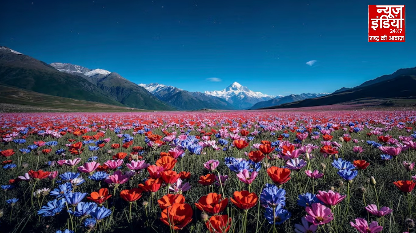 जानिए कहां है धरती पर स्वर्ग से सजी फूलों की दुनिया Valley of Flowers