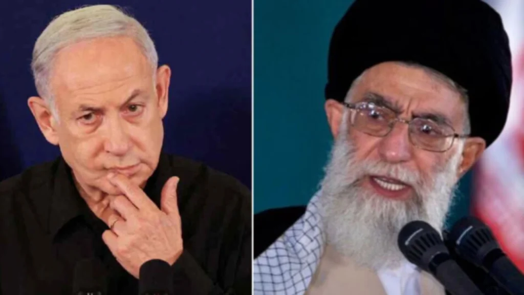 Benjamin Netanyahu and Ayatollah Khamenei