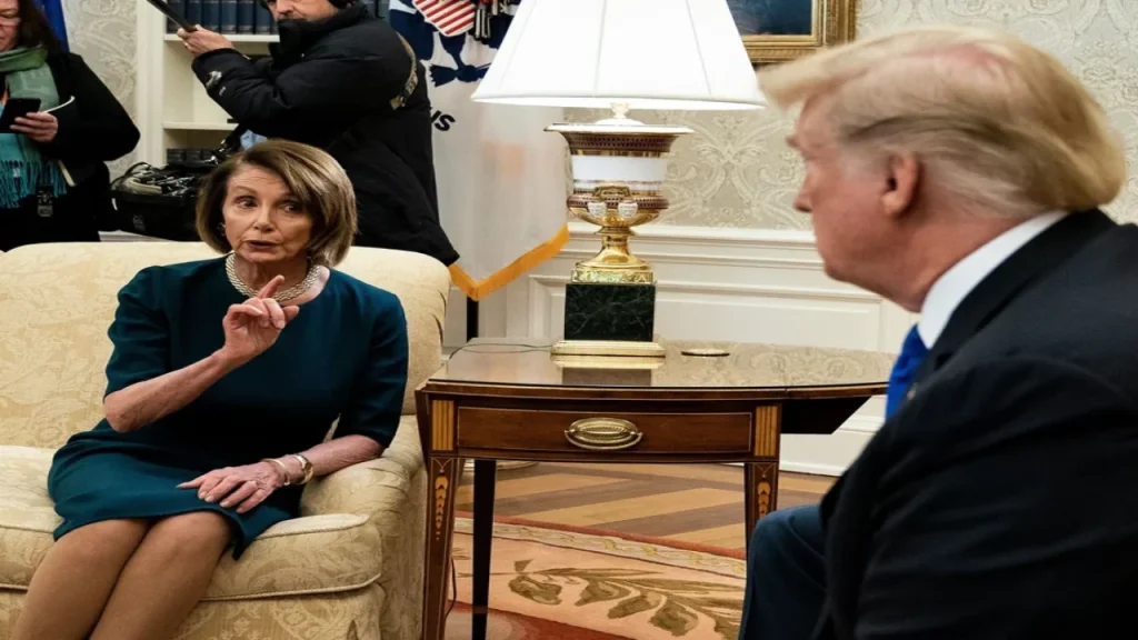 Nancy Pelosi and Donald Trump