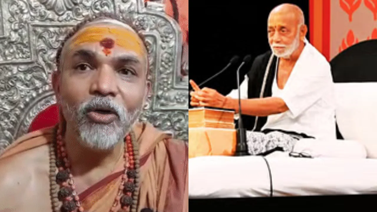 शास्त्र के खिलाफ सूतक में कथा कर रहे मोरारी बापू पर भड़के शंकराचार्य, बोले-व्यवहार रावण जैसा