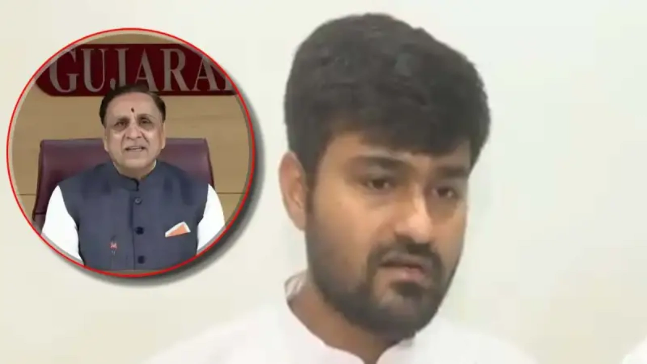 विजय रूपाणी के अंतिम संस्कार से पहले भावुक हुए बेटे ऋषभ रूपाणी, बोले-भगवान से प्रार्थना है कि…