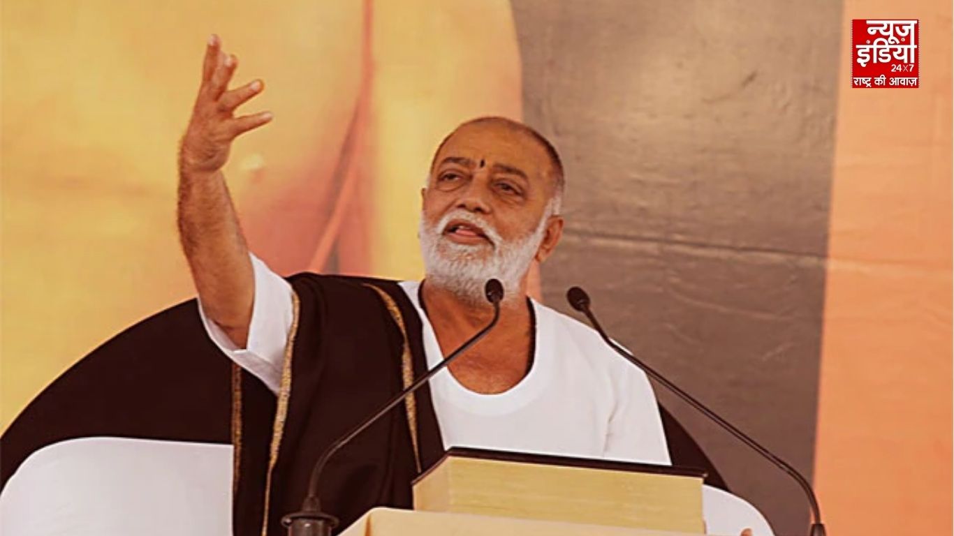 विवादों में कथावाचक मोरारी बापू : ‘मानस सिंदूर’ नाम की राम कथा का गाजियाबाद में भी विरोध  