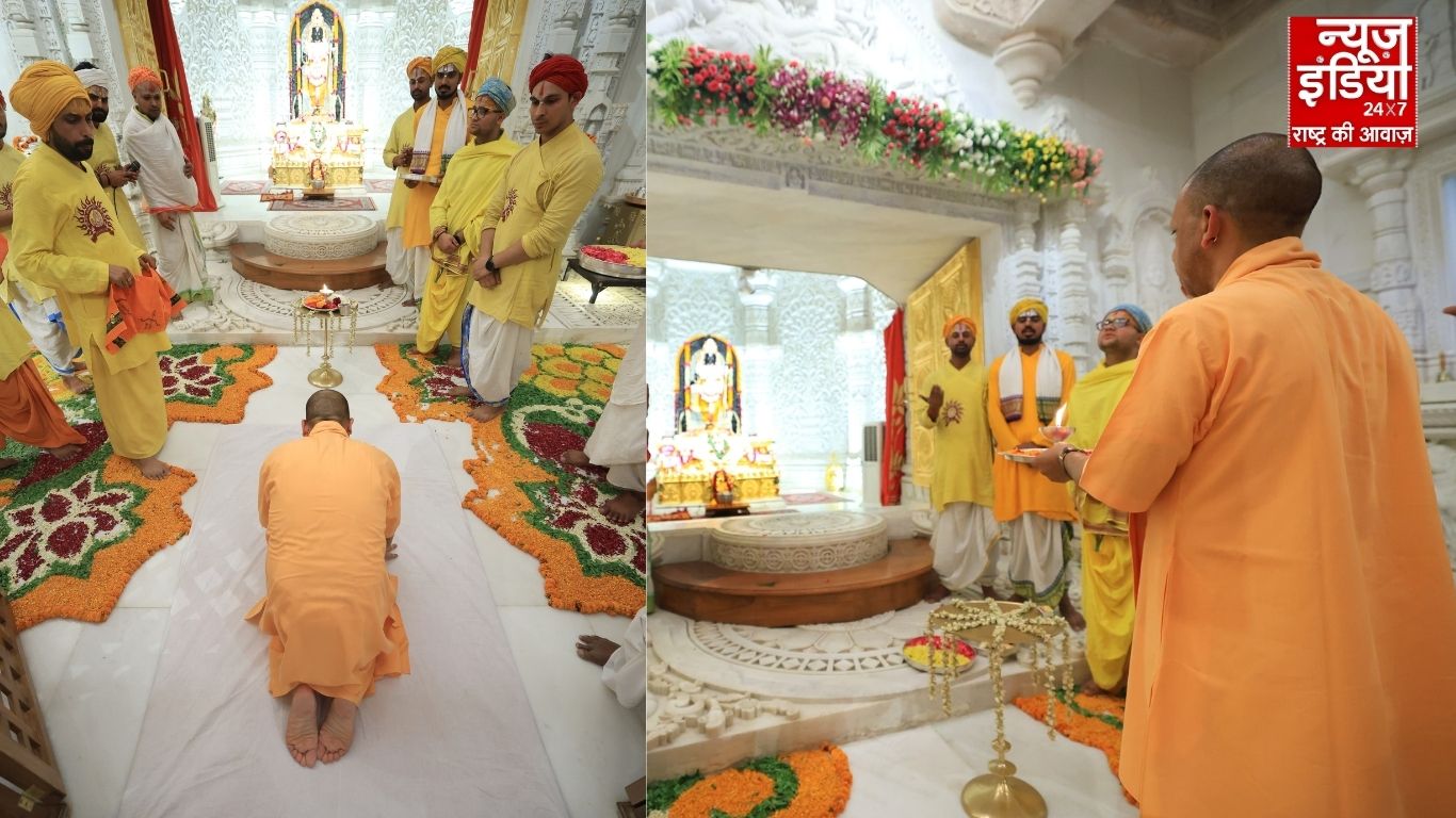 सीएम योगी का हैप्पी बर्थडे : अयोध्या में भगवान श्रीराम के दरबार में लगाई हाजिरी, बजरंगबली के चरणों में टेका मत्था