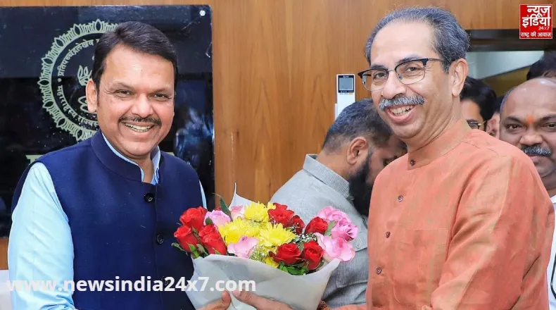 सीएम फडणवीस से मिले उद्धव ठाकरे, 20 मिनट की मुलाकात से सियासी बाजार हुआ गर्म