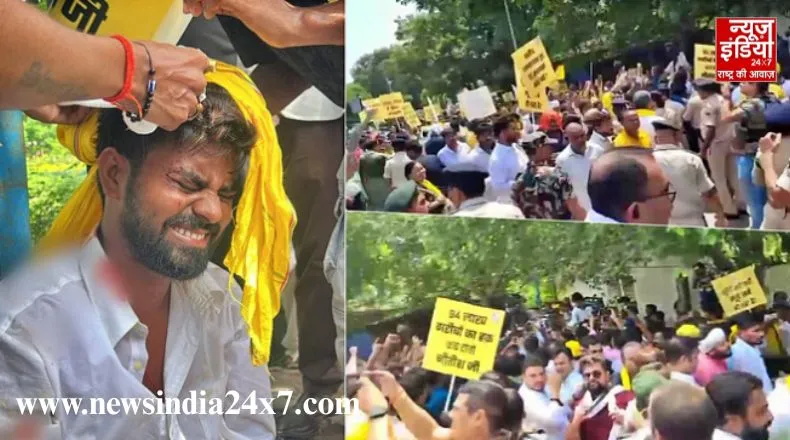 पटना में जनसुराज के प्रदर्शनकारियों पर पुलिस का लाठीचार्ज, सरकार पर भड़के Prashant Kishor