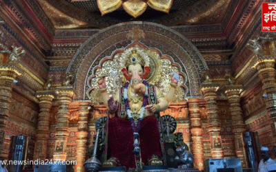 तिरुपति बालाजी की थीम में सजे बप्पा, सुबह से उमंड़ी श्रद्धालुओं की भीड़