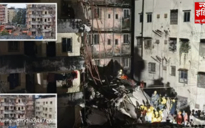 Maharasthra News : चार मंजिला इमारत का हिस्सा गिरा, दो की मौत, रेस्क्यू जारी