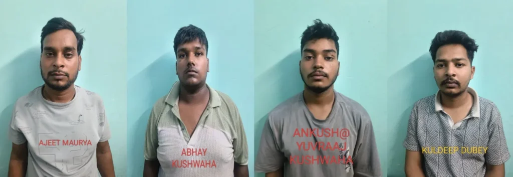 UP STF got a big success, arrested four criminals including Shekhar Moiya, who had a reward of 50 thousand