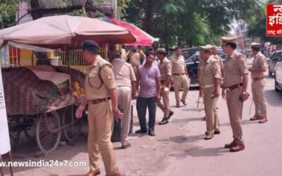 गाजियाबाद पुलिस का सड़क अतिक्रमण के खिलाफ अभियान: 152 BNSS के तहत चालान की कार्रवाई