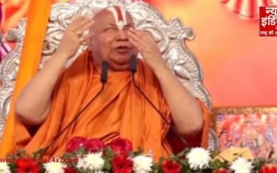 मथुरा के बांके बिहारी मंदिर में ट्रस्ट बनाने पर भड़के रामभद्राचार्य ,बोले – मेरी समझ में नहीं…