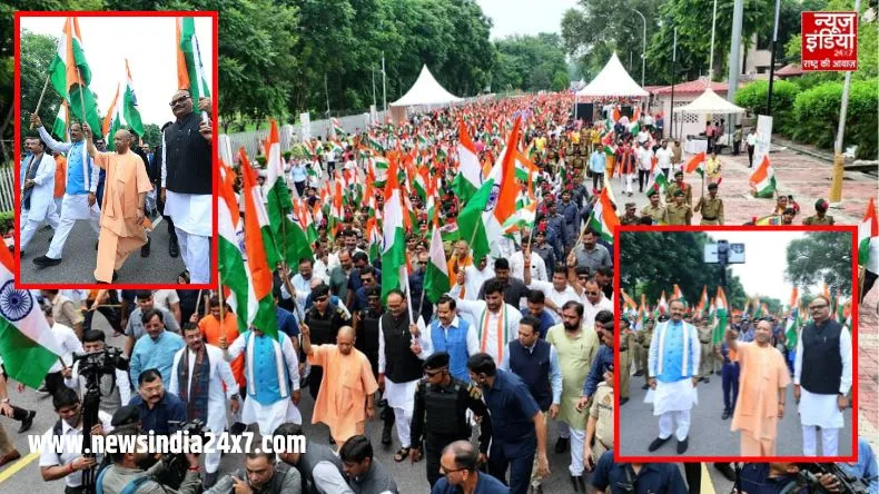 तिरंगे संग निकला उत्तर प्रदेश, CM योगी ने संभाली कमान, युवाओं संग ली सेल्फी और दिया देशभक्ति का संदेश