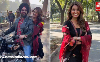 Geeta Basra’s Powerful Comeback : राज कुंद्रा संग बाइक राइड पर दिखीं हरभजन सिंह की पत्नी, ब्लैक सूट में बिखेरा जलवा