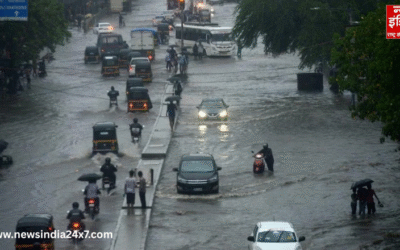 महाराष्ट्र में बारिश का कहर: मुंबई में जलभराव, मोनोरेल बीच रास्ते फंसी