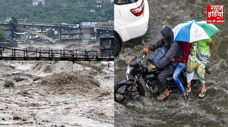 देशभर में मानसून ने मचाई तबाही, बाढ़ और बारिश से जनजीवन अस्त व्यस्त