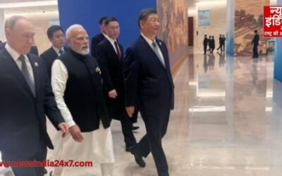 SCO Summit : SCO मंच पर एक साथ नजर आए PM मोदी, पुतिन और जिनपिंग, देखें तस्वीरें