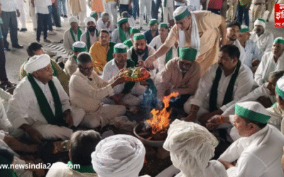 Ghaziabad News : यूपी गेट पर किसान क्रांति दिवस, राकेश टिकैत ने लिया हिस्सा