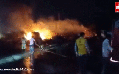 जयपुर-अजमेर हाईवे पर बड़ा हादसा, गैस सिलेंडर ट्रक में धमाका, उपमुख्यमंत्री-मुख्यमंत्री पहुंचे मौके पर