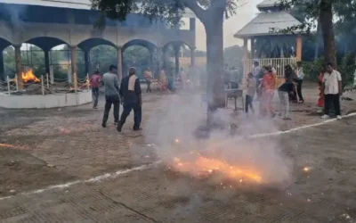 रतलाम में श्मशान में मनाई गई अनोखी दिवाली, देखने को मिला अनोखा नजारा