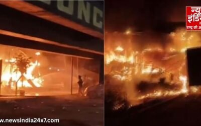 मुरादाबाद : रेस्टोरेंट में लगी भीषण आग से मचा हड़कंप, 1 महिला की मौत, कई लोग झुलसे