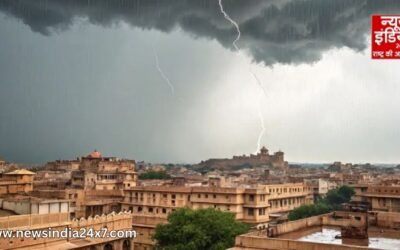 Rajasthan : 5 और 6 अक्टूबर को भारी बारिश, तेज हवाओं और बिजली गिरने की चेतावनी