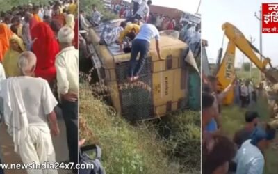 सवाई माधोपुर : स्कूल बस और डंपर की टक्कर, कई मासूम घायल, 1 छात्रा की हालत गंभीर