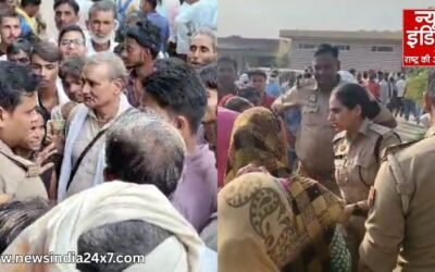बांदा में खाद को लेकर हंगामा : किसानों ने लगाया जाम, अधिकारी से मारपीट, प्रशासन ने नकारे आरोप