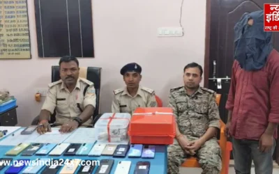 ITI छात्र निकला प्रोफेशनल चोर: ट्रेनों में सफर कर उड़ाता था मोबाइल और लैपटॉप, 20 मोबाइल समेत गिरफ्तार