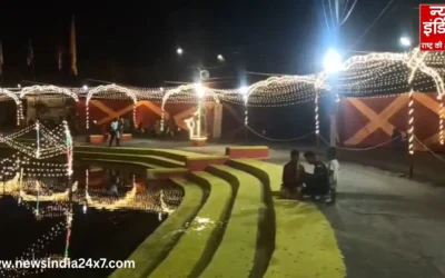 अस्ताचल सूर्य को अर्घ्य देने को तैयार दुमका: दुल्हन की तरह सजे छठ घाट, गूंजे छठी मइया के गीत