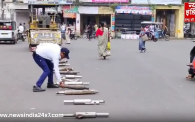 उज्जैन में बुलेट सवारों पर ‘रोलर एक्शन’: कानफोड़ू साइलेंसर गए कुचले, सड़कों पर गूंजा सन्नाटा