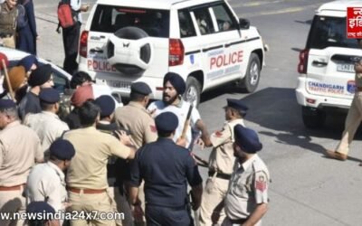 पंजाब यूनिवर्सिटी में हंगामा : ‘पीयू बंद’ के बीच पुलिस तैनात, छात्रों और पुलिस में झड़प