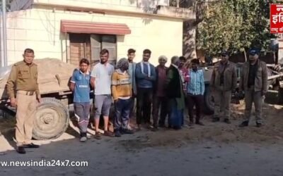 हरिद्वार में अवैध खनन पर रानीपुर पुलिस की सख्त कार्रवाई, जुर्माने सहित बुग्गियां जब्त !