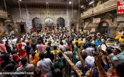 नए साल के स्वागत में अयोध्या–काशी–वृंदावन में भक्तों का सैलाब, बांके बिहारी मंदिर ने की बड़ी अपील