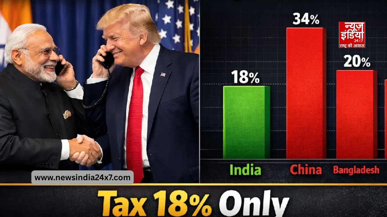 अमेरिका ने भारत पर टैरिफ दर घटाई