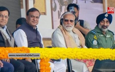 PM मोदी की असम कई सौगातें, कहा- देश को तोड़ने की बात करने वालों को कांग्रेस देती है सम्मान