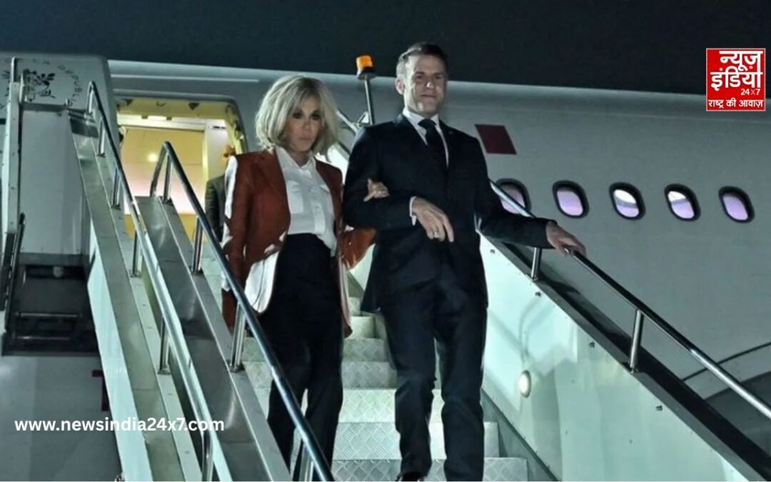 भारत दौरे पर फ्रांस के राष्ट्रपति मैक्रों, PM मोदी संग होगी अहम मुलाकात