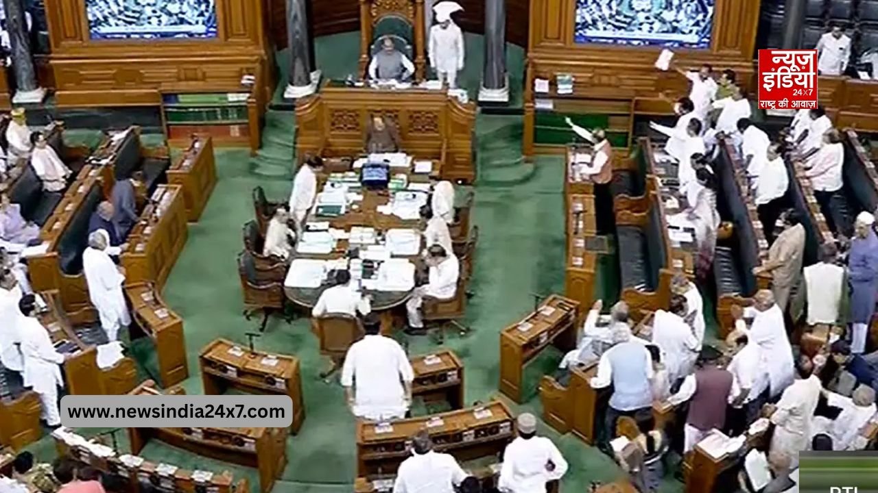 सदन की कार्यवाही के दौरान सांसद।