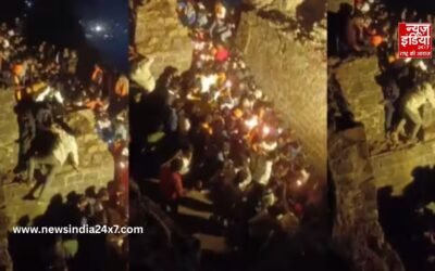 पुणे में शिवाजी महाराज की जयंती पर किला शिवनेरी में भीड़ बेकाबू, मची अफरा-तफरी; महिलाओं और बच्चों सहित कई घायल