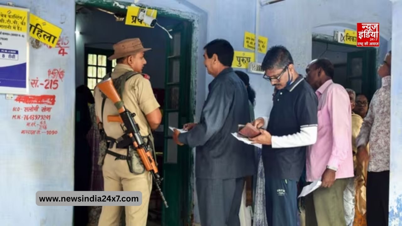 झरखंड में निकाय चुनाव की वोटिंग जारी