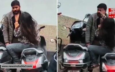 Viral Video: ‘बुला ले पुलिस…’ बीच सड़क पर खुलेआम थप्पड़ और खामोश युवक, वायरल वीडियो ने छेड़ा जेंडर बहस का तूफान