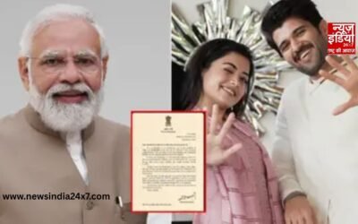 विजय-रश्मिका ने PM मोदी को भेजा शादी का न्यौता, प्रधानमंत्री ने कपल को लिखा खास लेटर