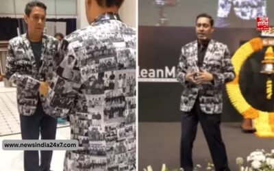 मुंबई में इस कंपनी के MD ने पहनी 600 स्टाफ की तस्वीर वाली जैकेट; सोशल मीडिया पर सामने आया वीडियो