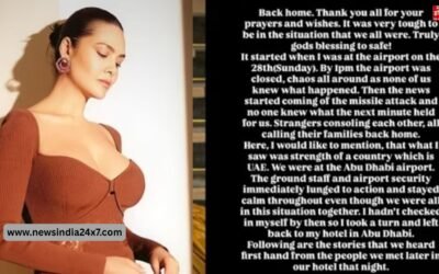 ईरान के हमले के बाद UAE से लौटीं एक्ट्रेस ईशा गुप्ता, बोलीं- ‘भगवान का शुक्र है, मैं सुरक्षित हूं’