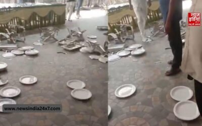 टूटी कुर्सियां, बिखरी प्लेट…नीतीश कुमार के इस्तीफे के बाद बेकाबू हुए कार्यकर्ता, जेडीयू दफ्तर में तोड़फोड़