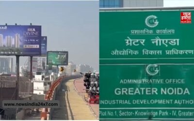 ग्रेटर नौएडा में अवैध विज्ञापन पोल का खेल, करोड़ों का अवैध विज्ञापन रैकेट का जिम्मेदार कौन?