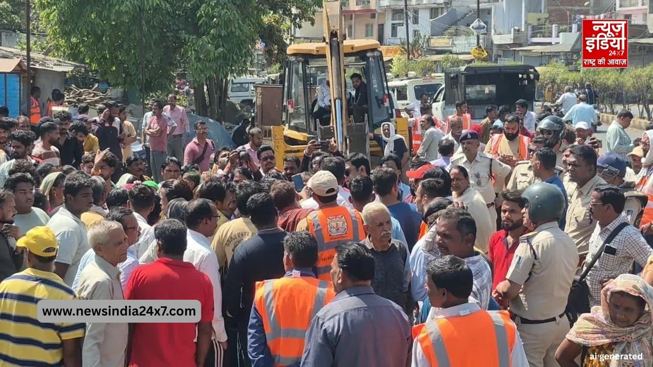 जबलपुर में 700 घरों पर बुलडोजर कार्रवाई