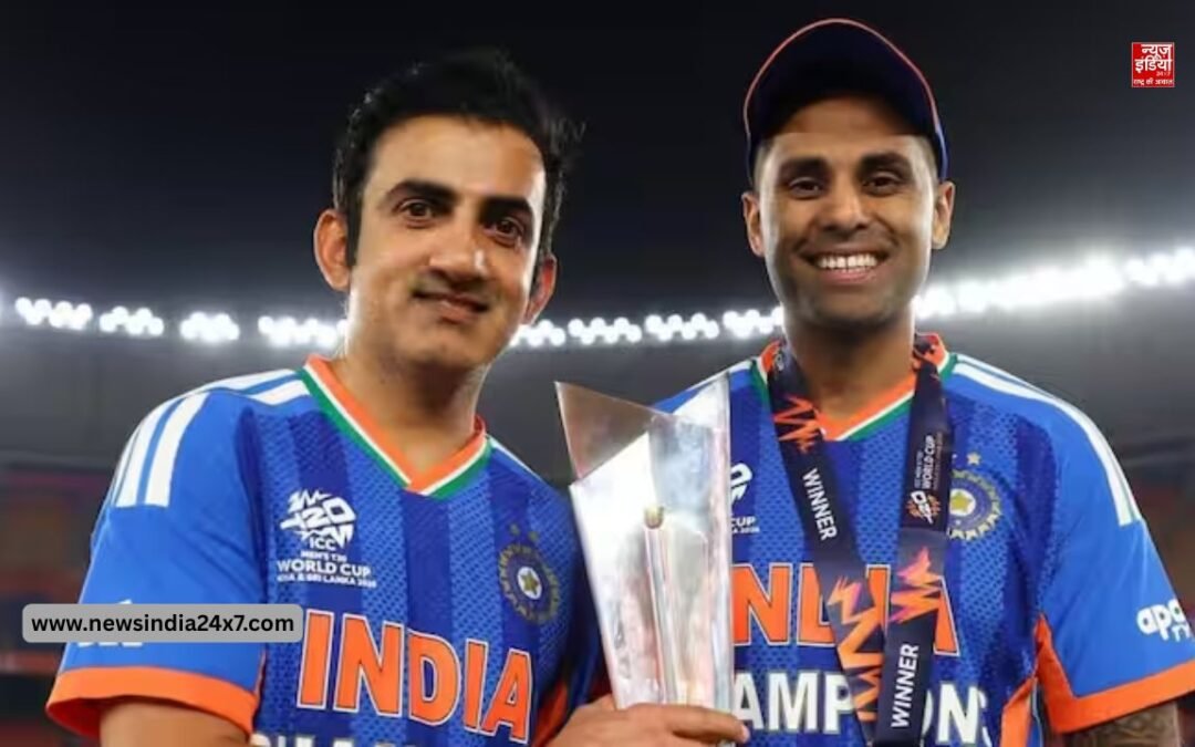 टी20 वर्ल्ड कप जीतने के बाद हेड कोच गंभीर कप्तान सूर्यकुमार और ICC अध्यक्ष के साथ पहुंचे मंदिर, जानें किसे समर्पित की ट्रॉफी