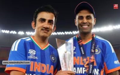 टी20 वर्ल्ड कप जीतने के बाद हेड कोच गंभीर कप्तान सूर्यकुमार और ICC अध्यक्ष के साथ पहुंचे मंदिर, जानें किसे समर्पित की ट्रॉफी