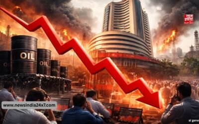 तेल 114 डॉलर के पार, मिडिल ईस्ट तनाव से बाजार में भूचाल! सेंसेक्स 2000+ अंक लुढ़का, निफ्टी 24,000 के नीचे