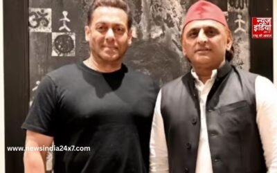 मुंबई में सलमान खान से मिले अखिलेश यादव, सलीम खान के स्वास्थ्य का लिया हाल