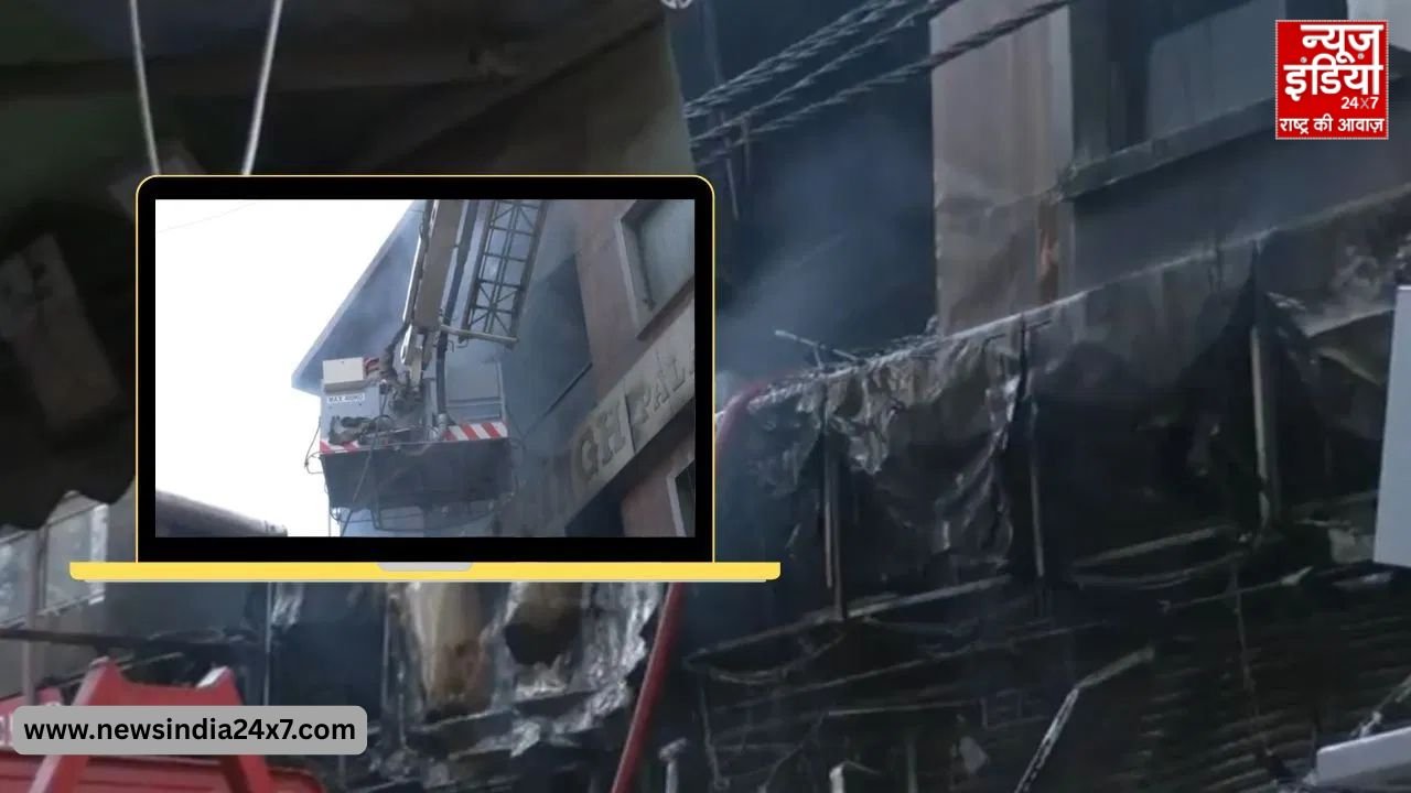 दिल्ली के पालम में 5 मंजिला इमारत में भीषण आग